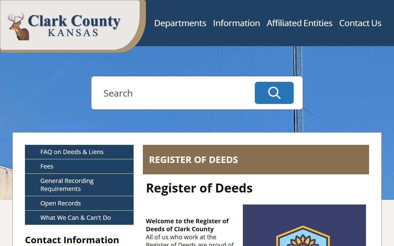 Clark County court records register of deeds record distinction