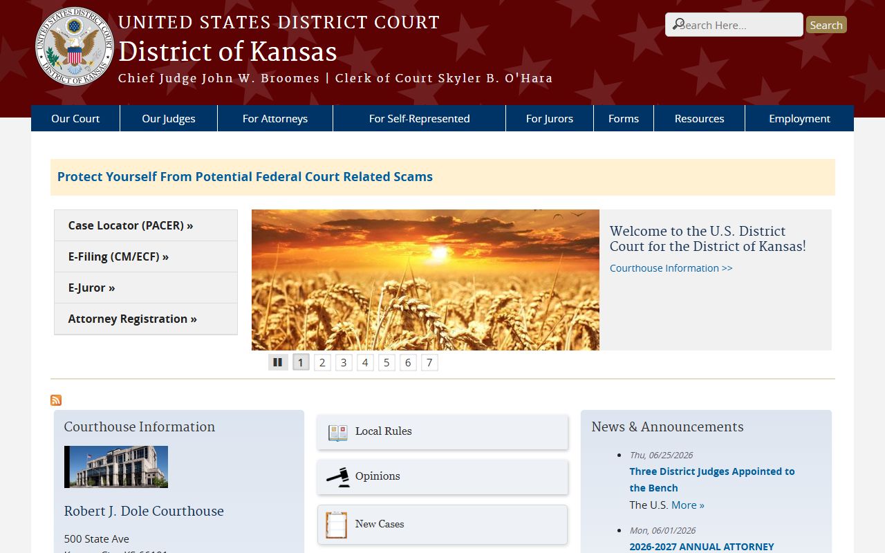 Clark County District Court records federal district court distinction