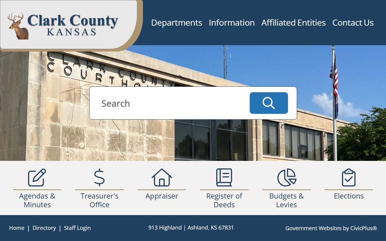 Clark County court records official county department navigation