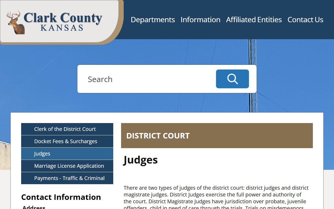 Clark County court records district and magistrate judge jurisdiction