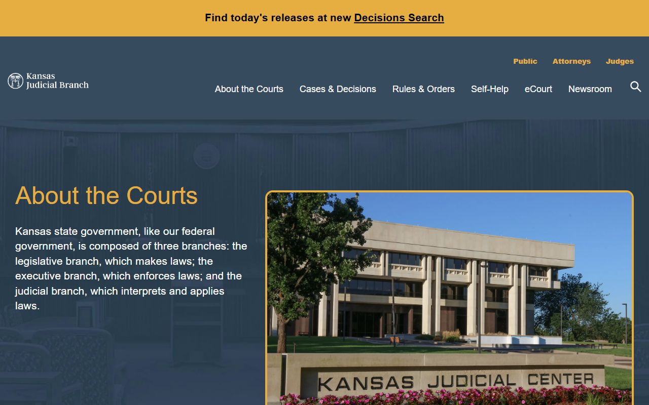 Clark County court records Kansas court hierarchy overview