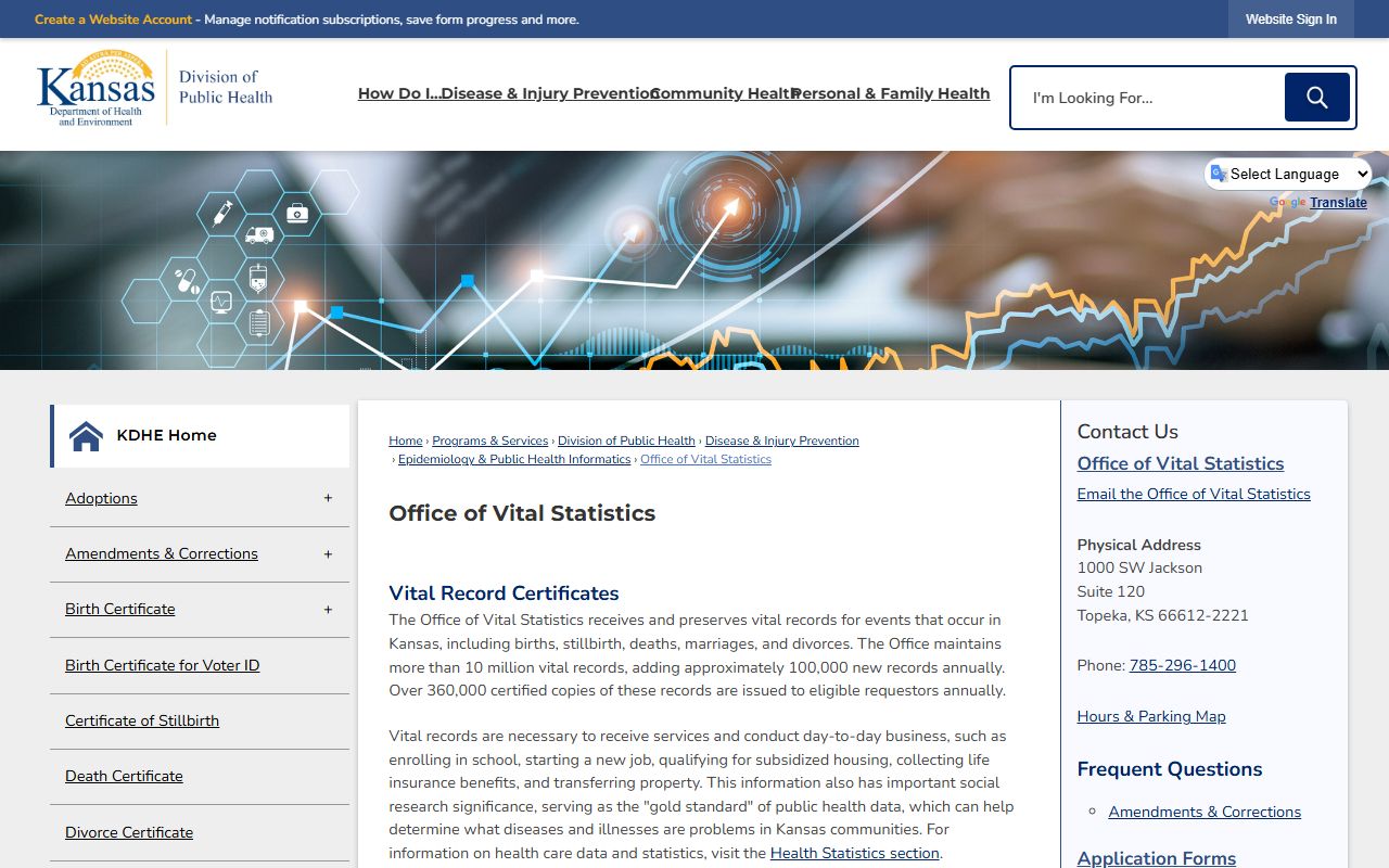 Clark County marriage and divorce records KDHE Office of Vital Statistics